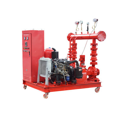 Good price Pacco pompe antincendio diesel Sistema di pompe d'acqua antincendio di emergenza Pompa principale e pompa a motore, elettrica, con serbatoio idropneumatico, collettori di aspirazione e scarico e pannello elettrico. in linea
