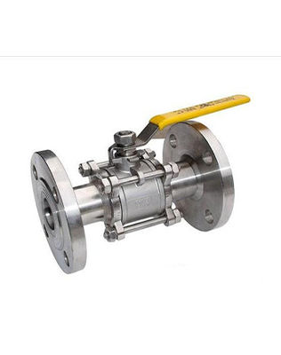 Good price Materiale del ghisa della valvola a sfera di SS304 SS316 CF8M Three Piece Flange in linea