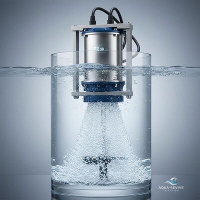 Prezzo buono Aeratore sommergibile a 3 fasi con livello sonoro inferiore a 75 dB progettato per migliorare l'acqua nei sistemi di aerazione municipali e industriali in linea