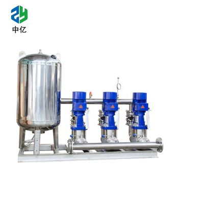 Good price La pompa materiale dell'attrezzatura di rifornimento idrico della pompa idraulica del ripetitore di frequenza 1standby 1start .SS304 con piplien e la vasca d'impregnazione in linea